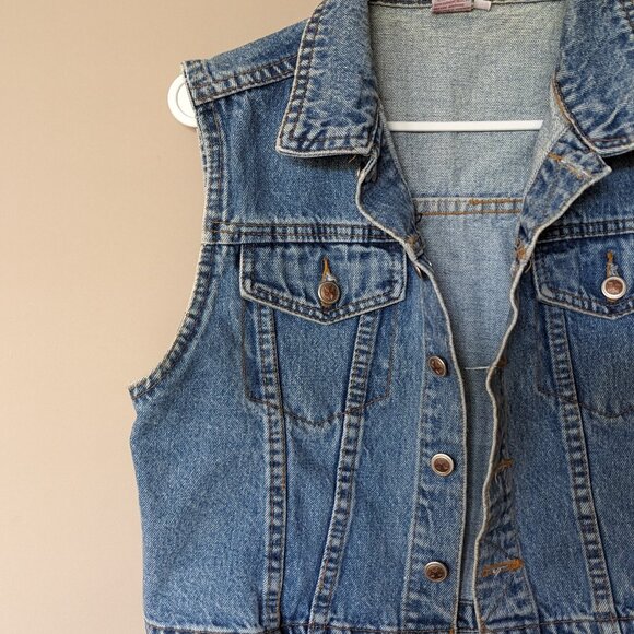 Vintage Denim Vest | Jonny Q Jeanswear Jeans Vest - Picture 10 of 10
